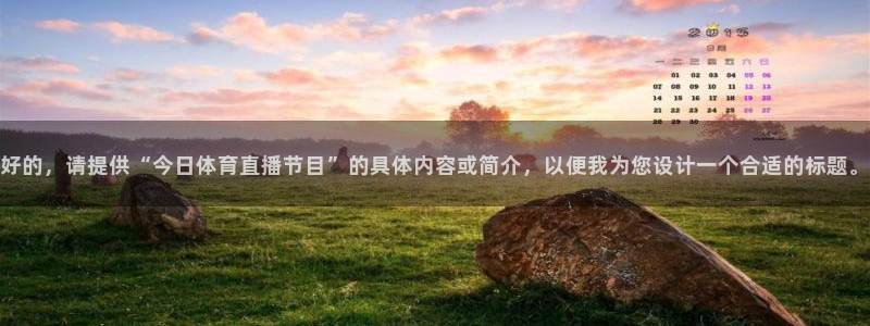 好的，请提供“今日体育直播节目”的具体内容或简介，以便我为您设计一个合适的标题。